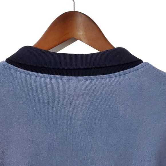 VTG Adidas Expo Sports Wear Polo Shirt Size XL Blue Logo 3 Button Rare USA Mens - Picture 7 of 12